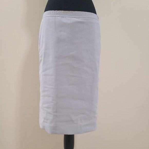 NWT CALVIN KLEIN Light Grey Jogging Midi Skirt with Side Pockets and Back Slit - Picture 2 of 7